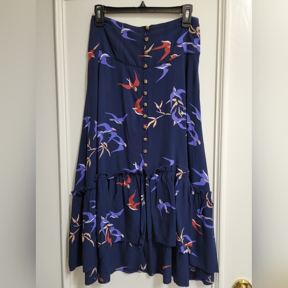 Anthropologie Maeve Bird Skirt